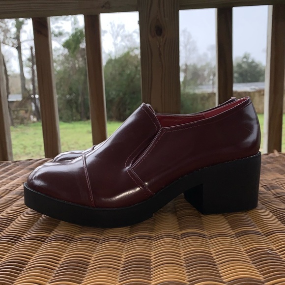 🍄 Bella Marie block heel platform loafer. Size 10 - Picture 5 of 8